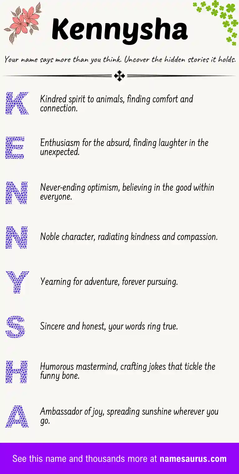 Acrostic poem about Kennysha.