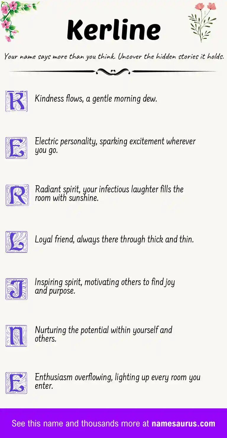Acrostic poem about Kerline.