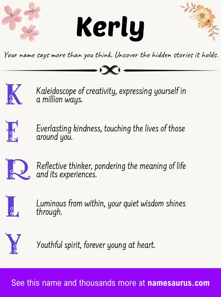 Acrostic poem about Kerly.