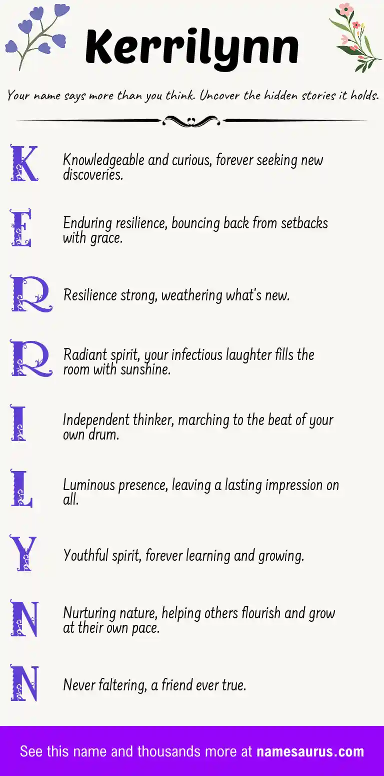 Acrostic poem about Kerrilynn.