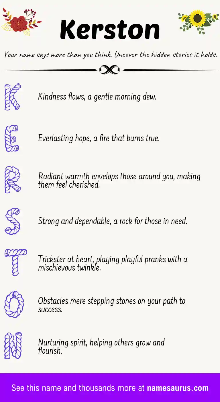 Acrostic poem about Kerston.