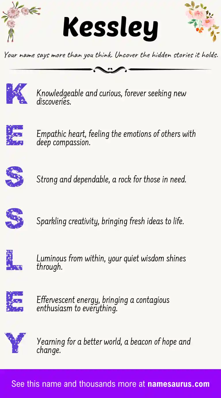 Acrostic poem about Kessley.