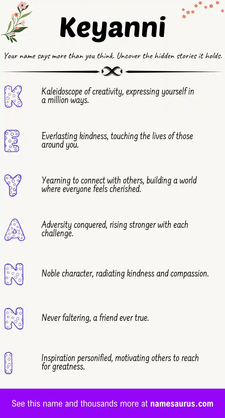 Acrostic poem about Keyanni.