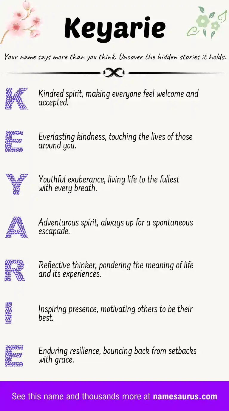 Acrostic poem about Keyarie.