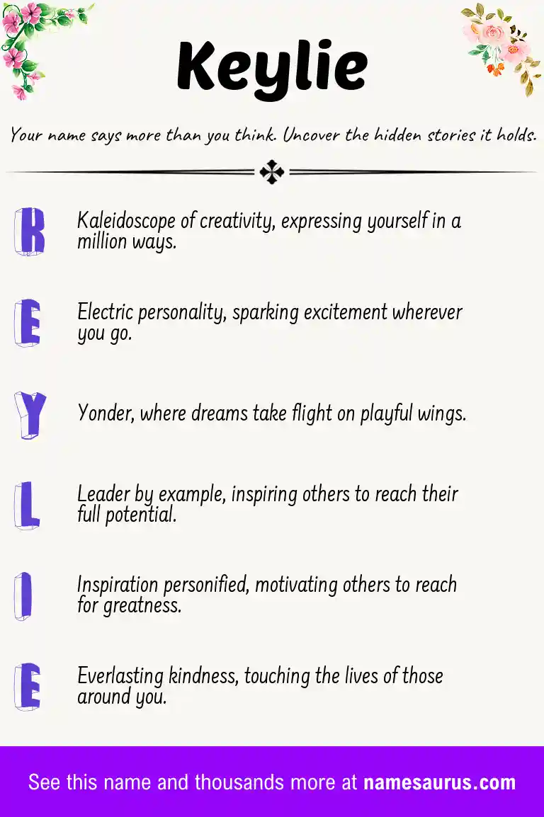 Acrostic poem about Keylie.