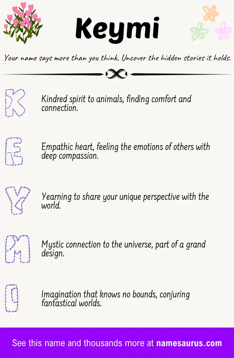 Acrostic poem about Keymi.