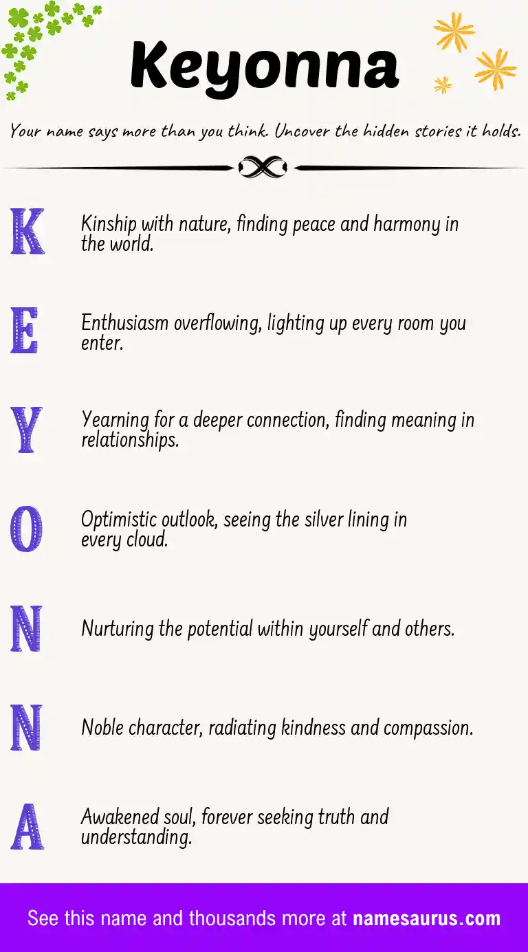 Acrostic poem about Keyonna.