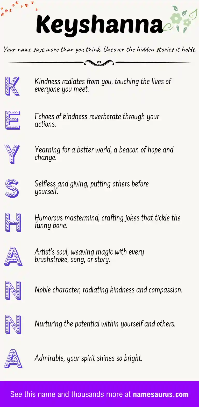 Acrostic poem about Keyshanna.