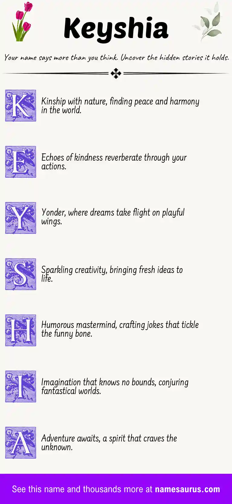 Acrostic poem about Keyshia.