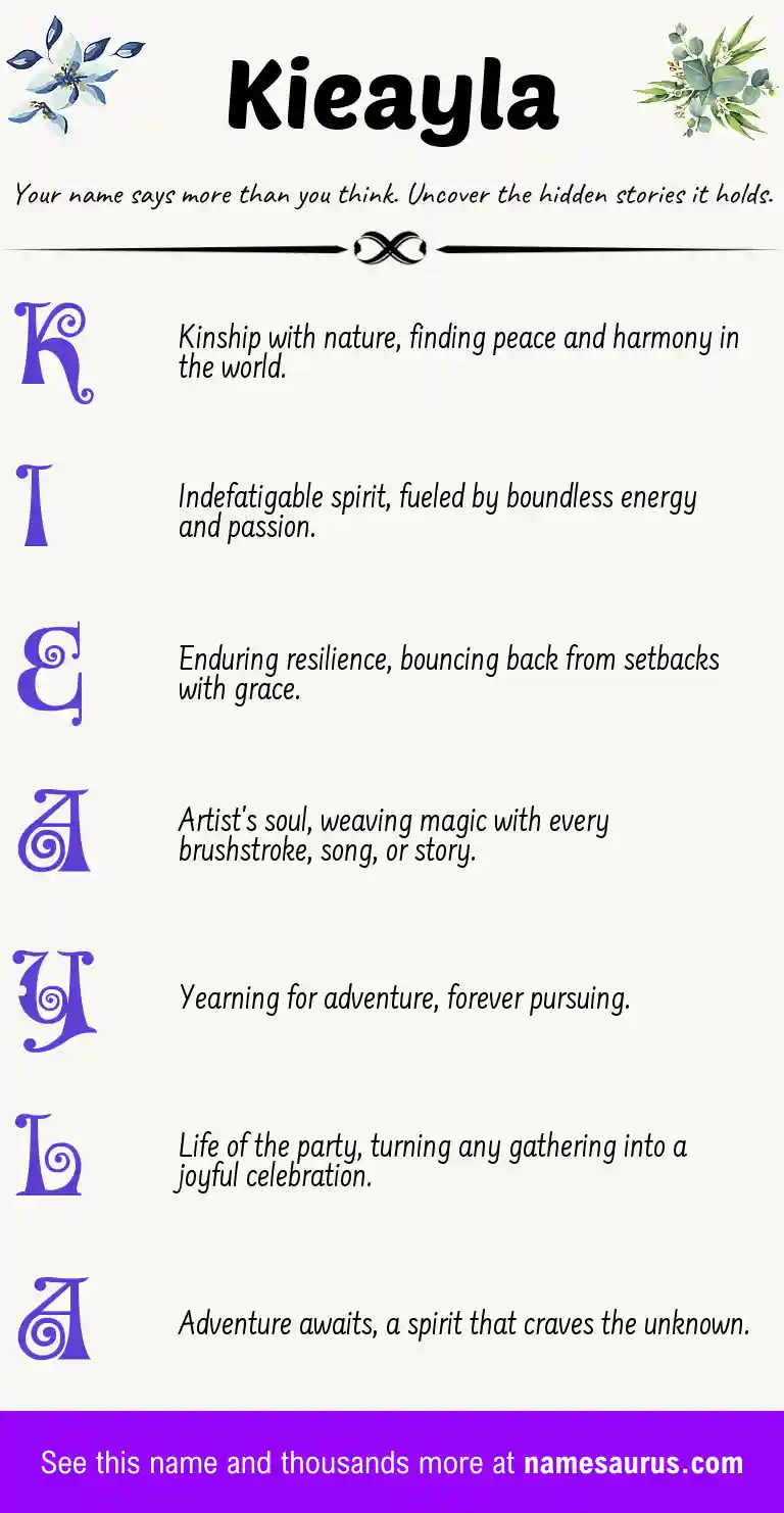 Acrostic poem about Kieayla.
