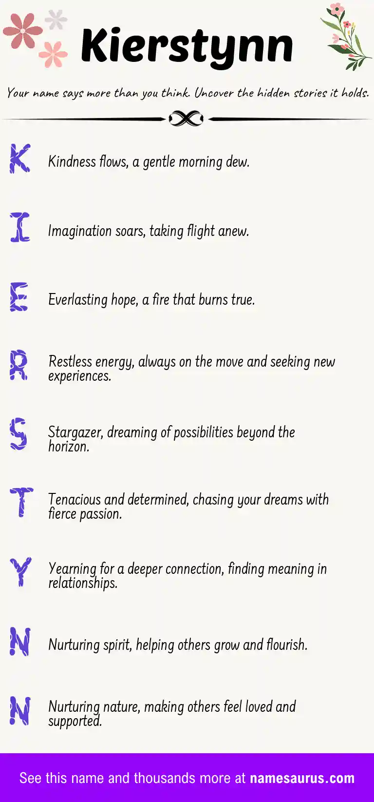 Acrostic poem about Kierstynn.