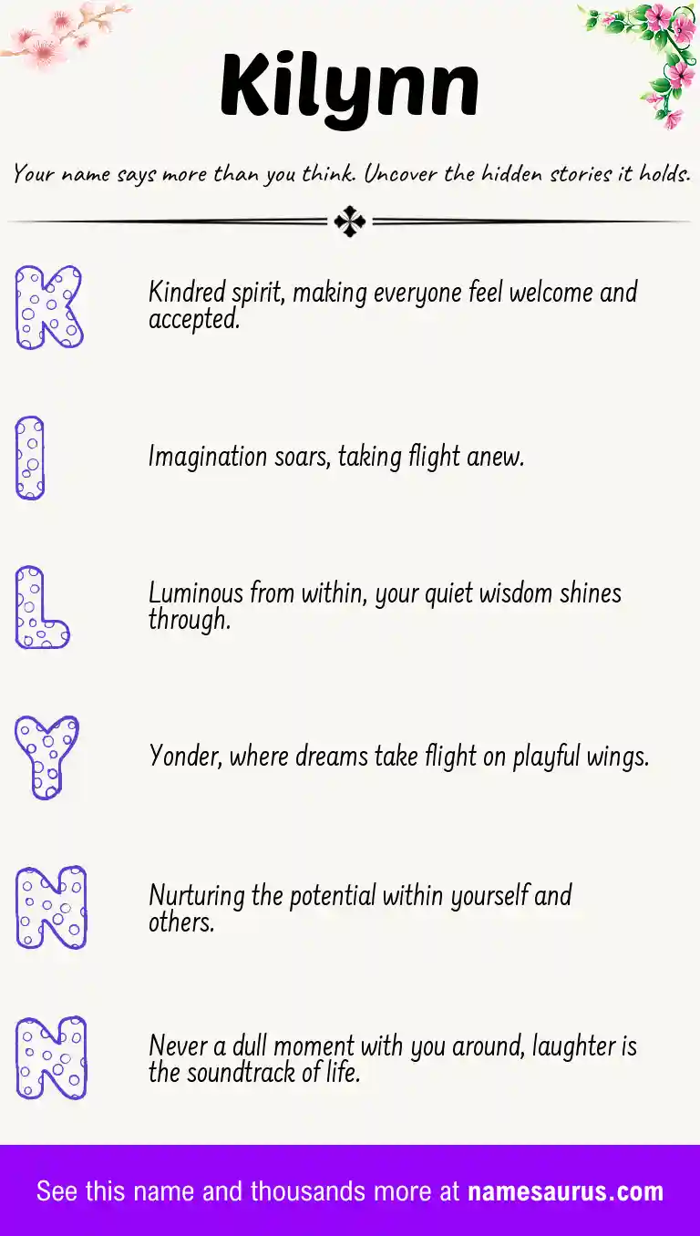 Acrostic poem about Kilynn.