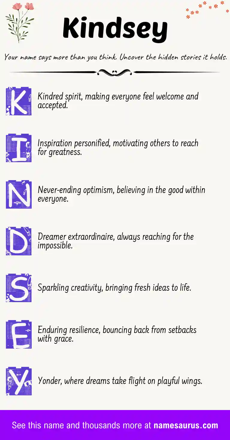 Acrostic poem about Kindsey.
