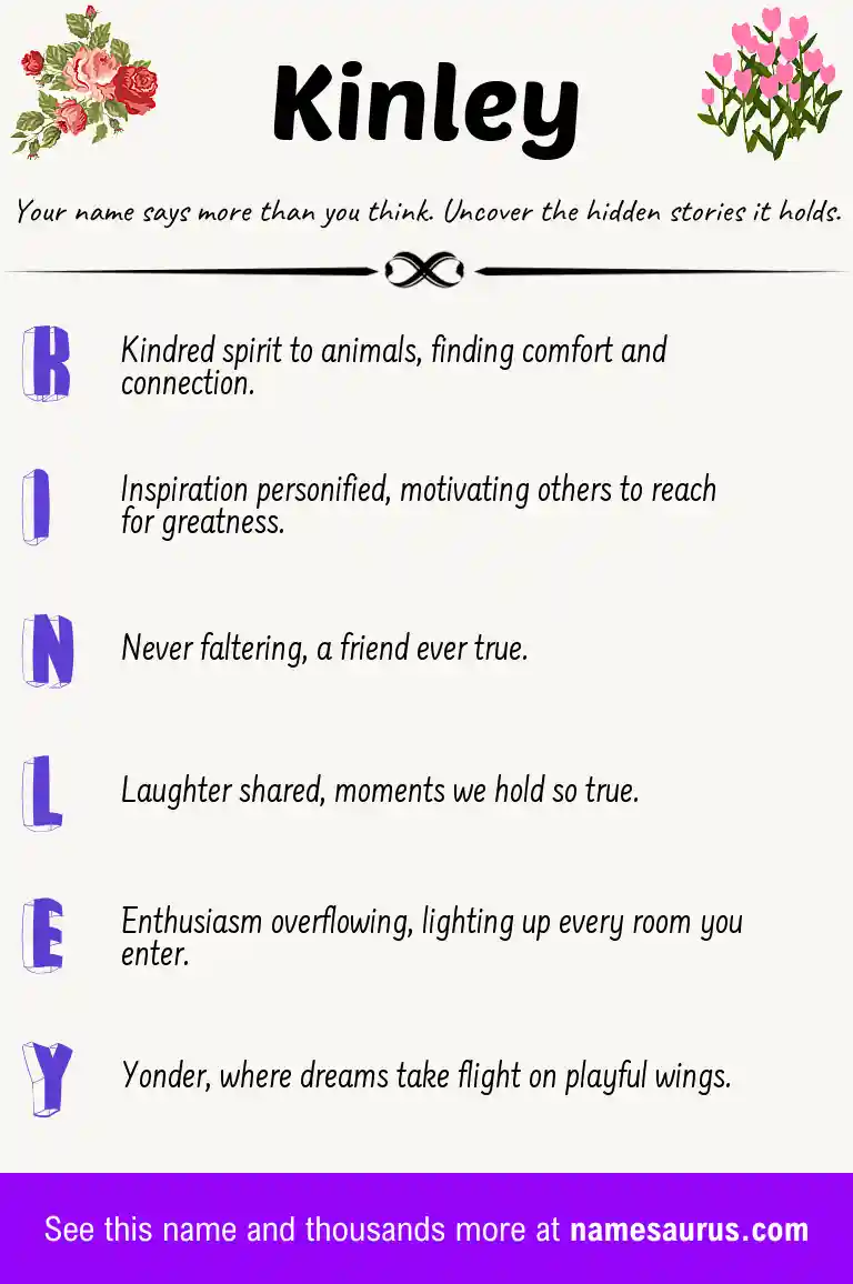 Acrostic poem about Kinley.