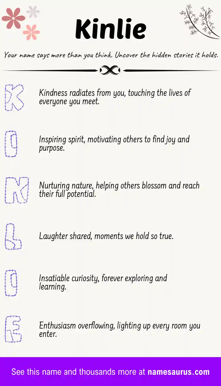 Acrostic poem about Kinlie.