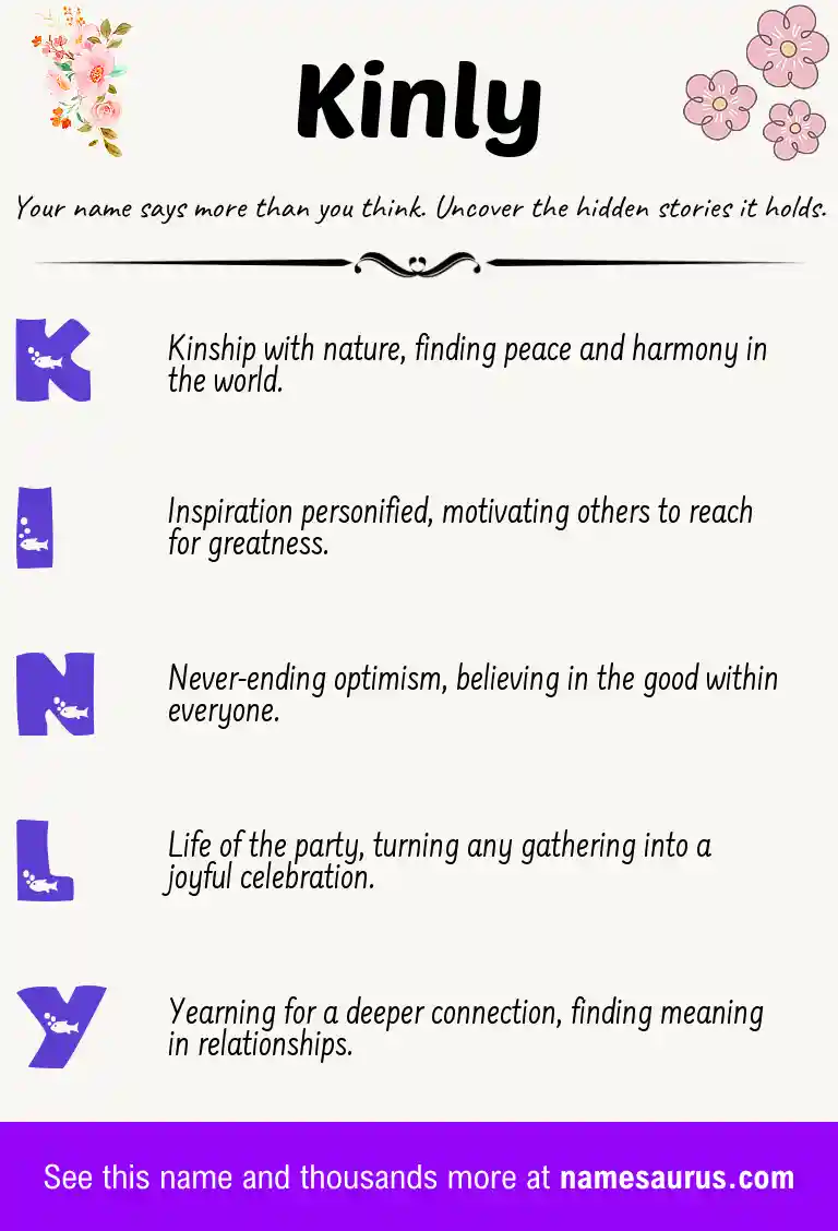 Acrostic poem about Kinly.