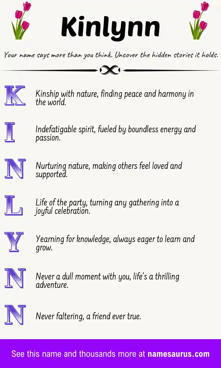Acrostic poem about Kinlynn.