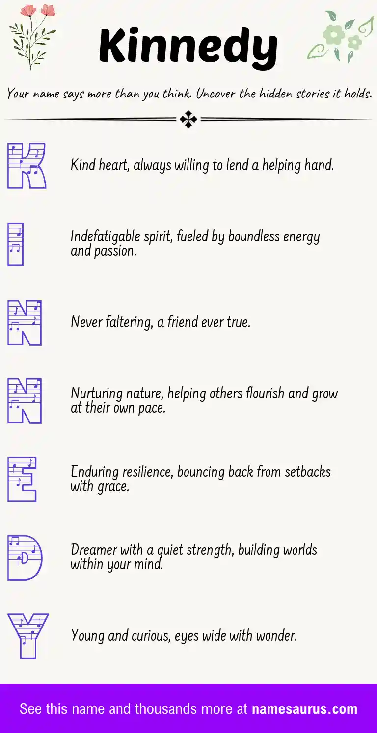 Acrostic poem about Kinnedy.