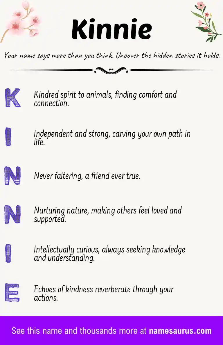 Acrostic poem about Kinnie.