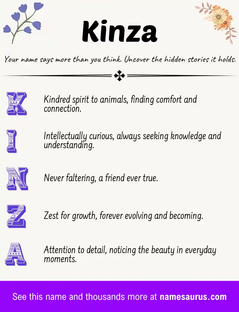 Acrostic poem about Kinza.
