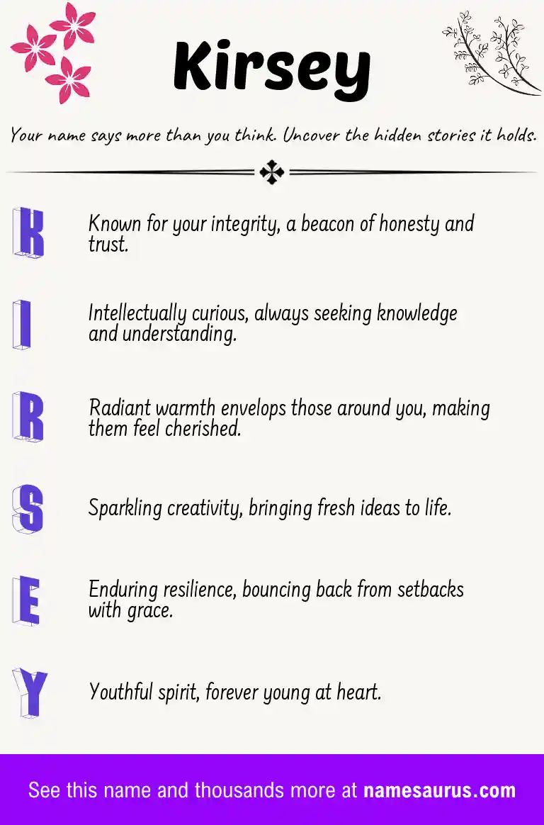 Acrostic poem about Kirsey.