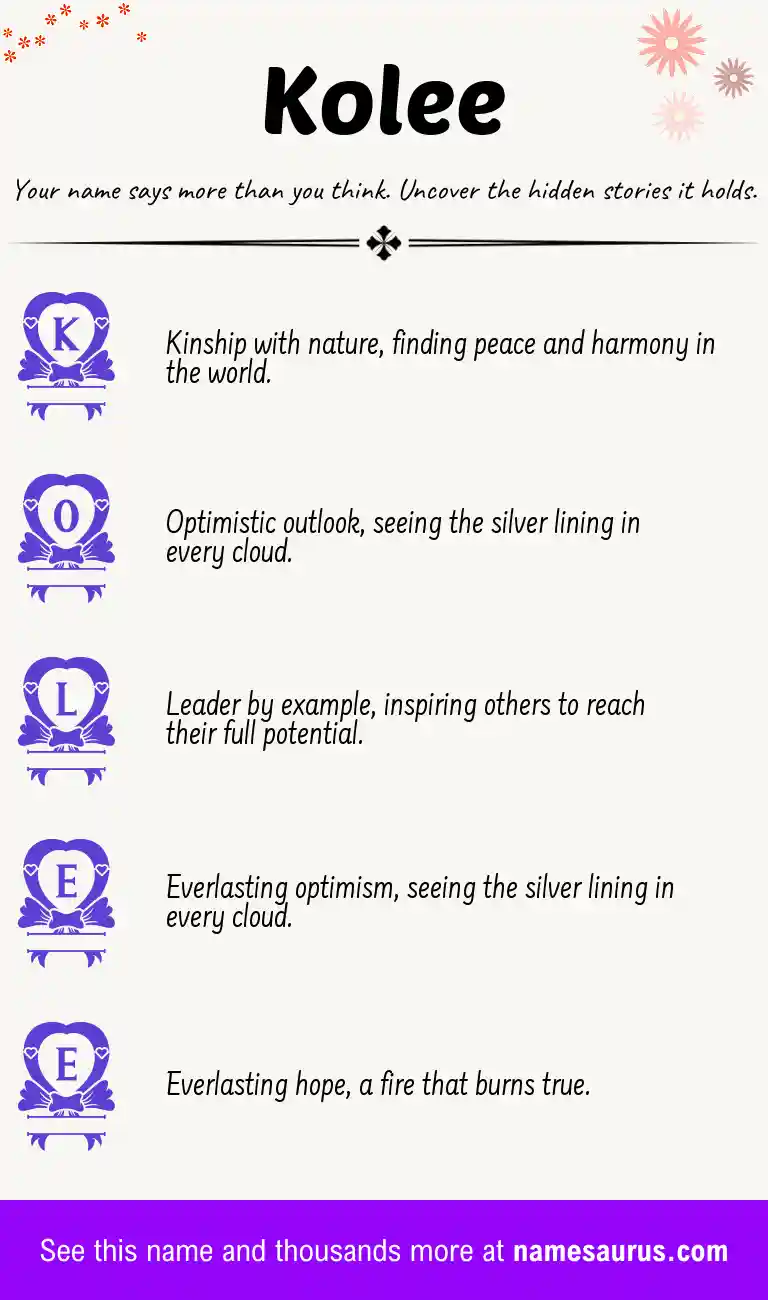 Acrostic poem about Kolee.