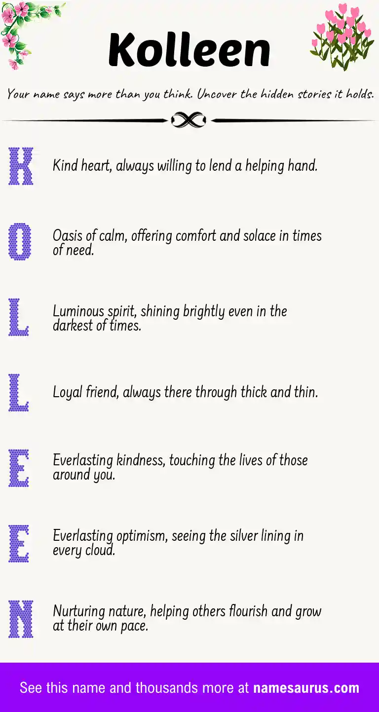 Acrostic poem about Kolleen.