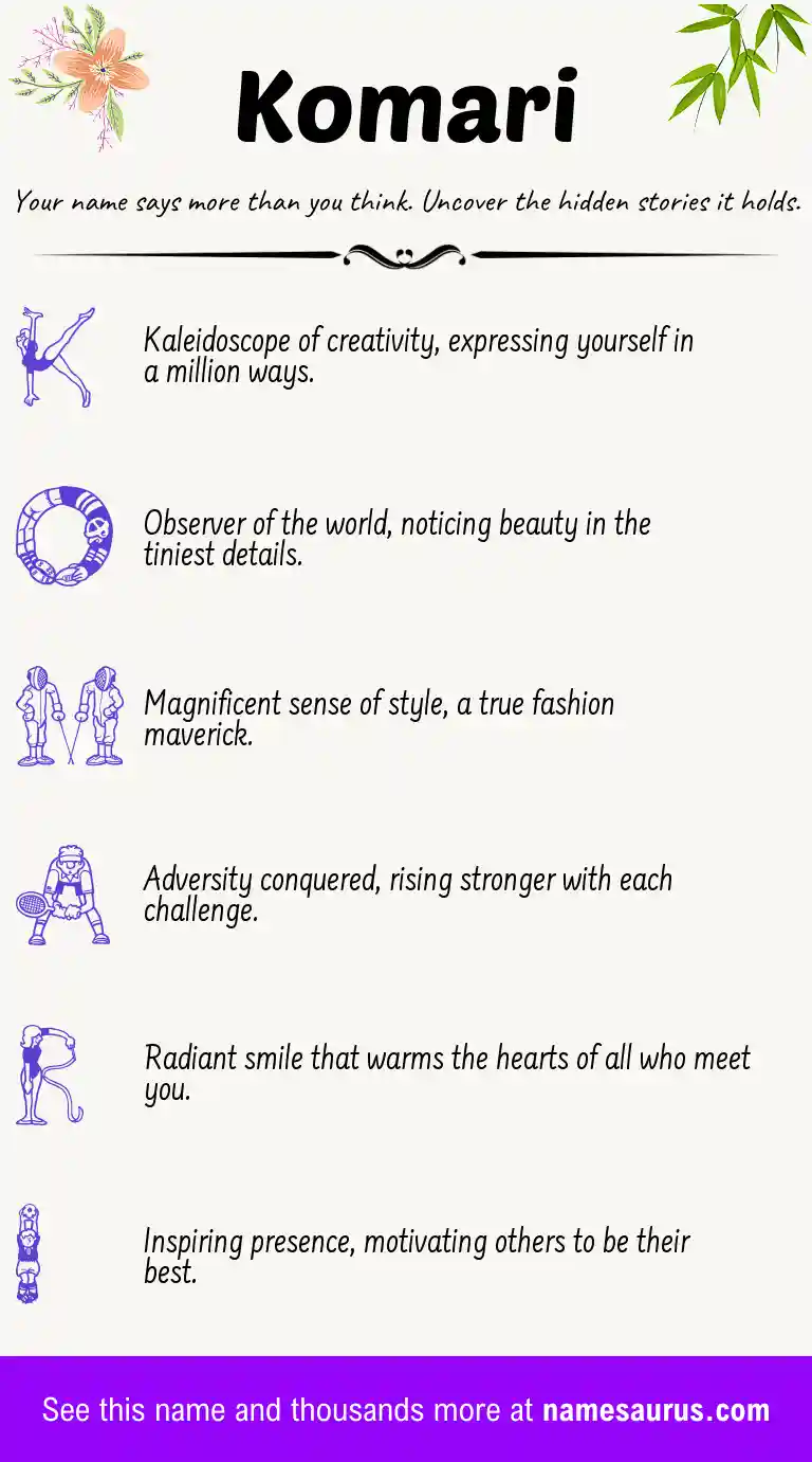 Acrostic poem about Komari.
