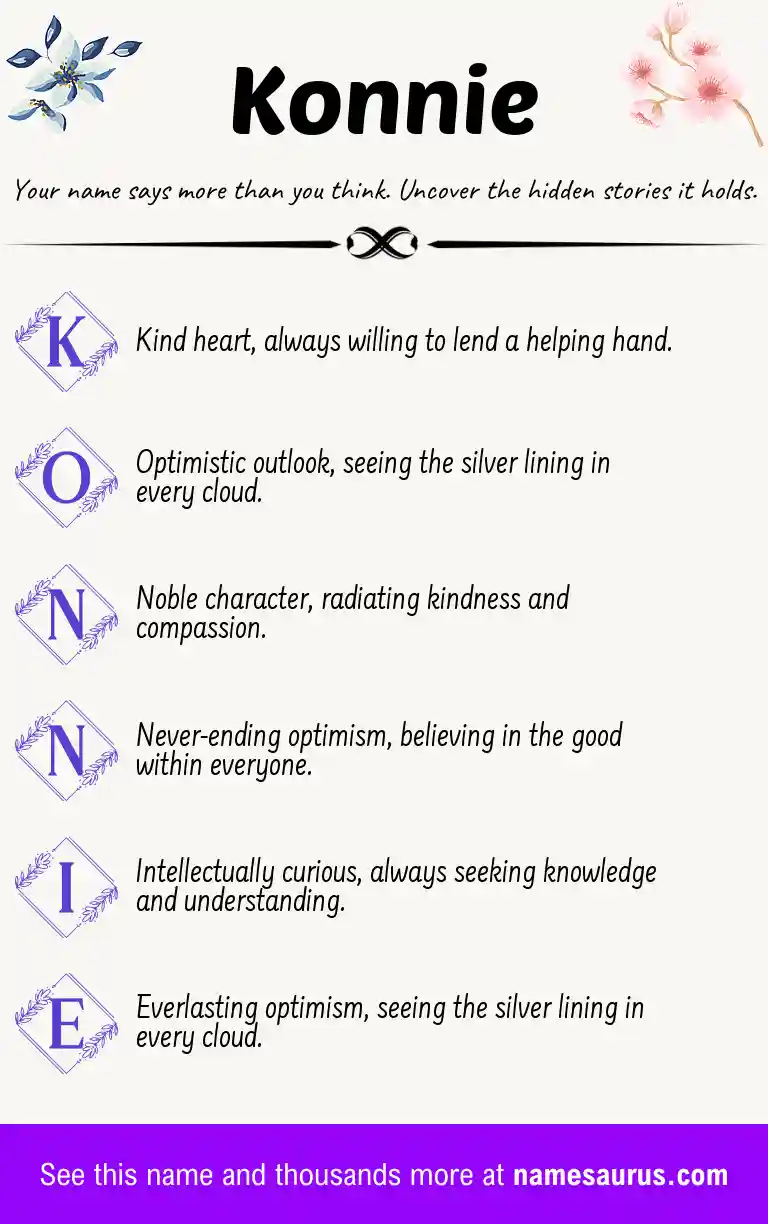 Acrostic poem about Konnie.