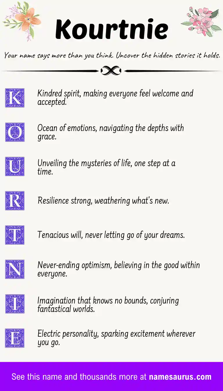 Acrostic poem about Kourtnie.