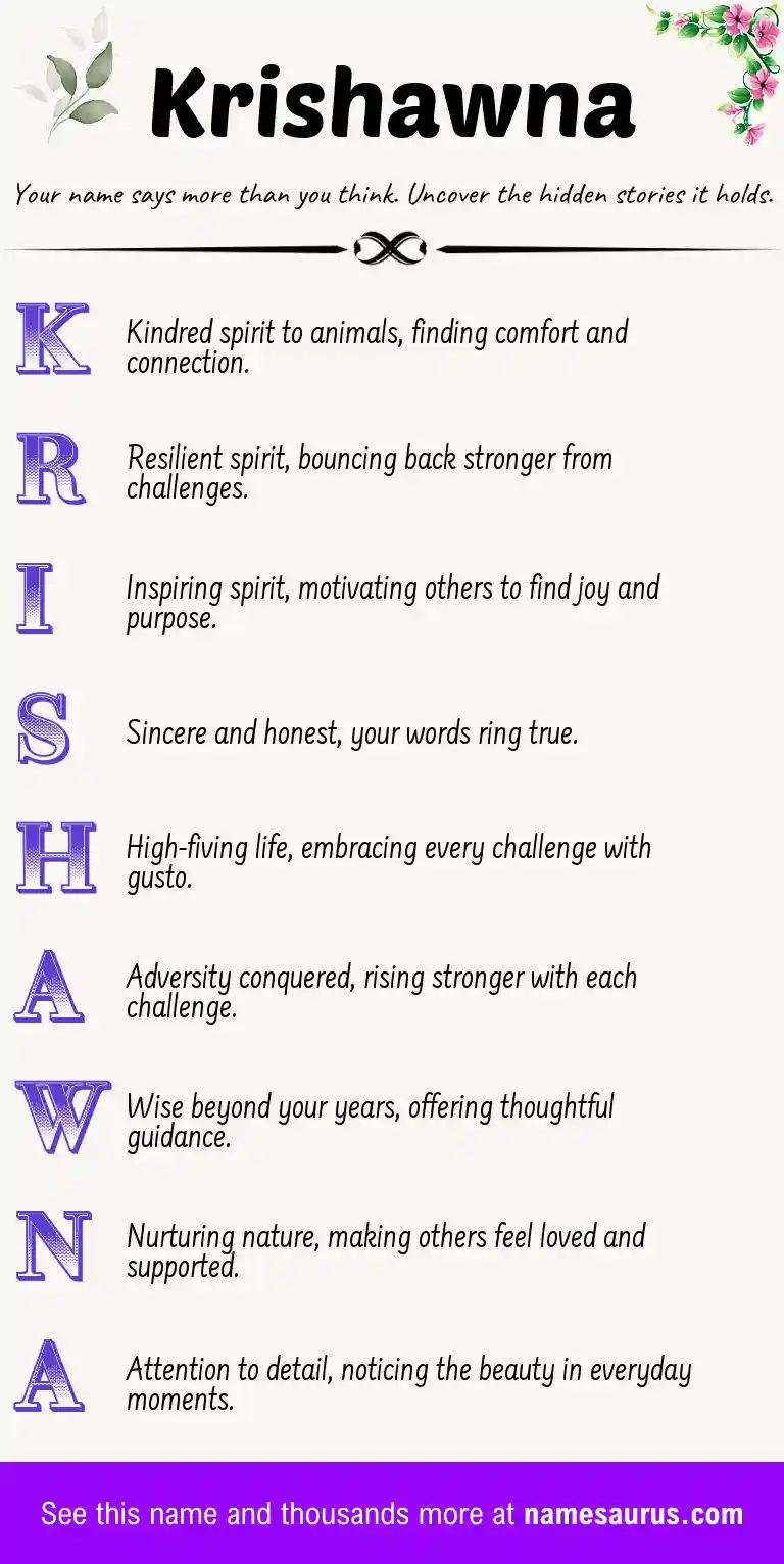 Acrostic poem about Krishawna.