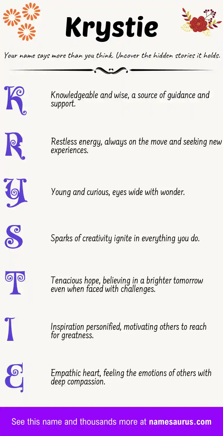 Acrostic poem about Krystie.