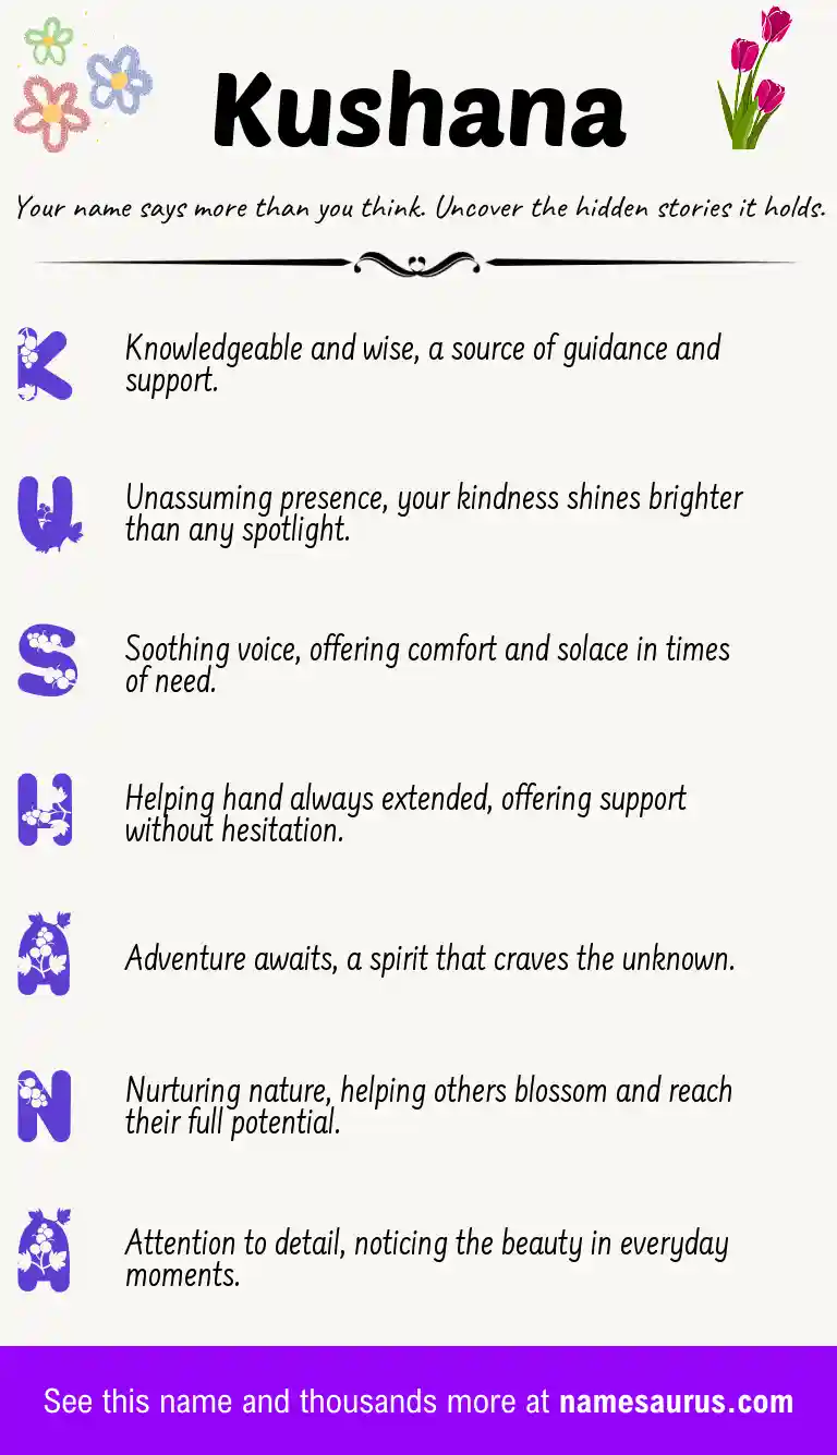 Acrostic poem about Kushana.