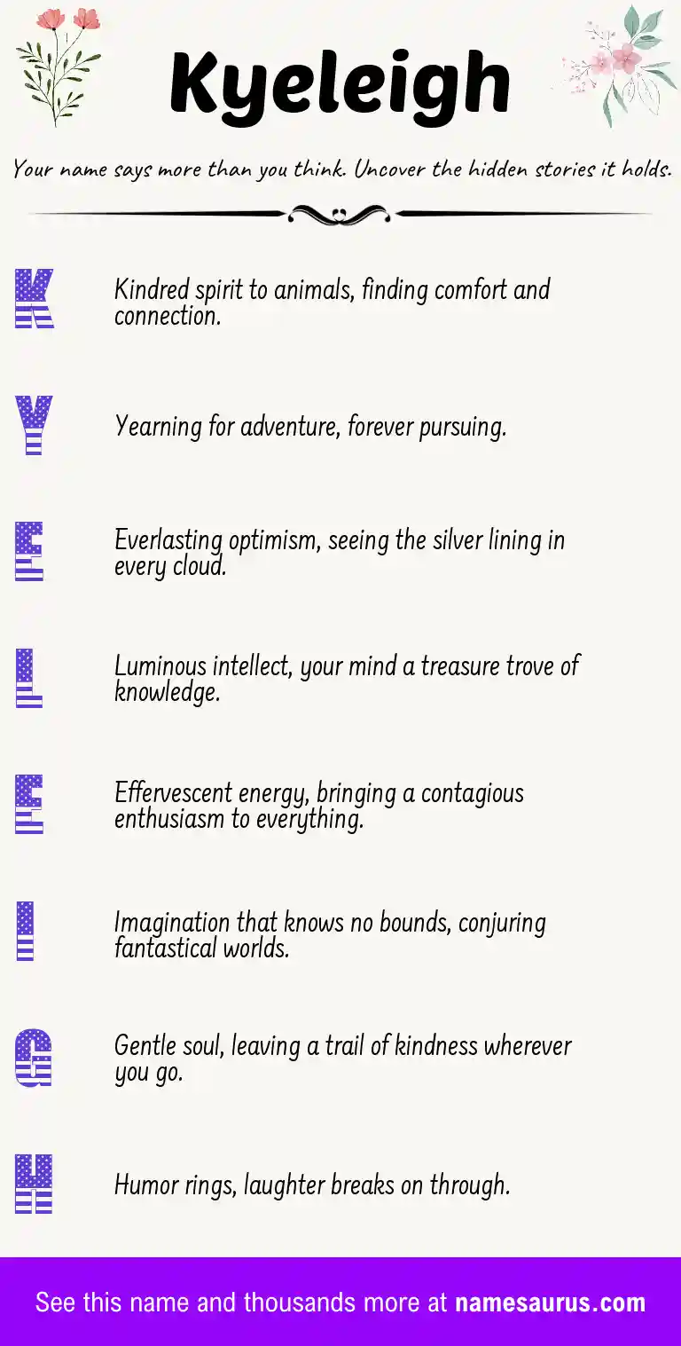 Acrostic poem about Kyeleigh.