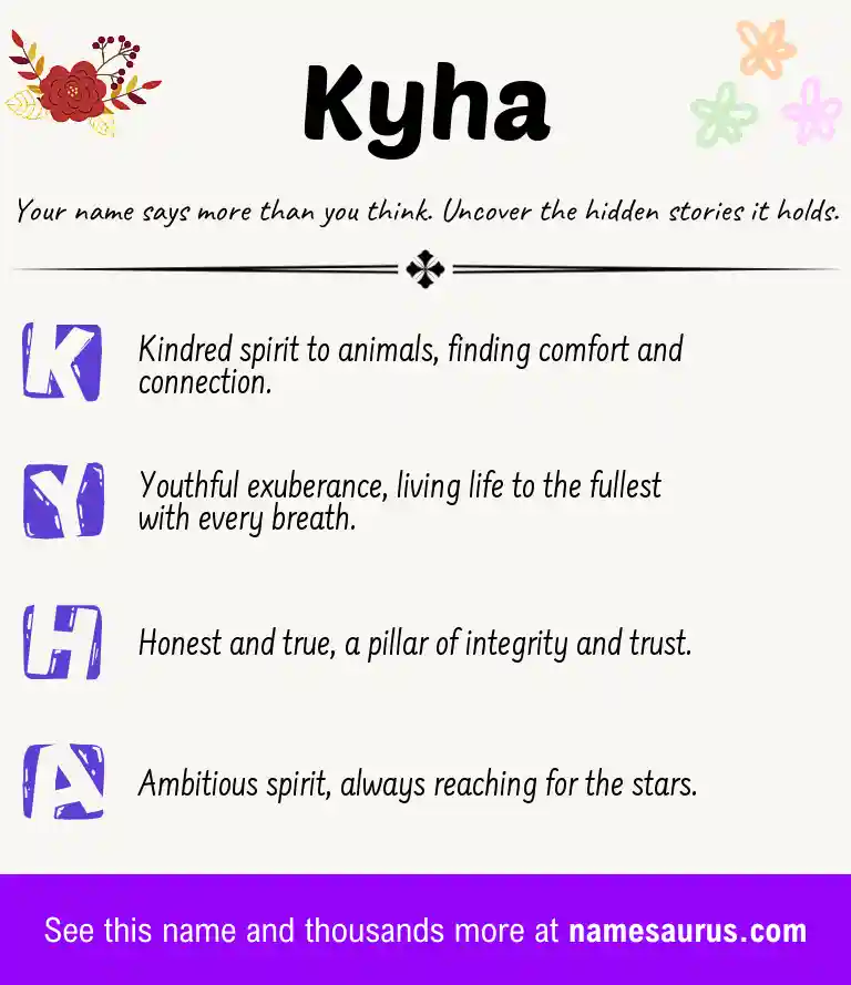 Acrostic poem about Kyha.