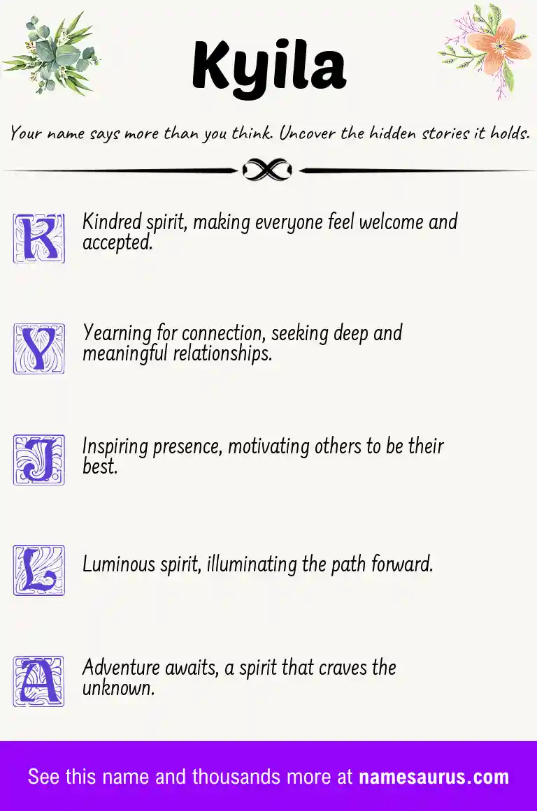 Acrostic poem about Kyila.