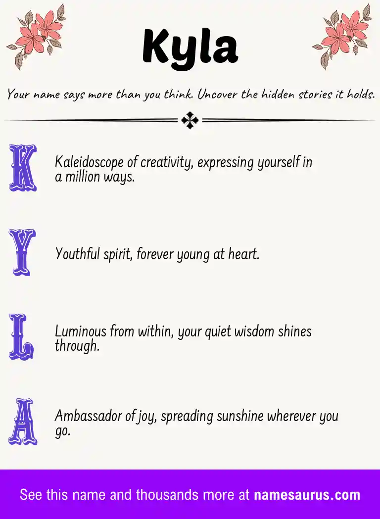 Acrostic poem about Kyla.