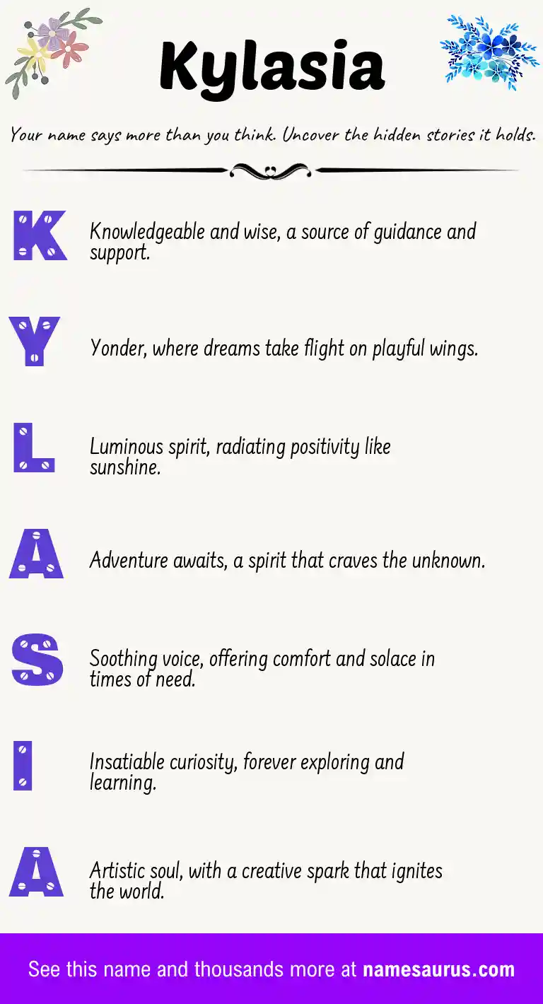 Acrostic poem about Kylasia.