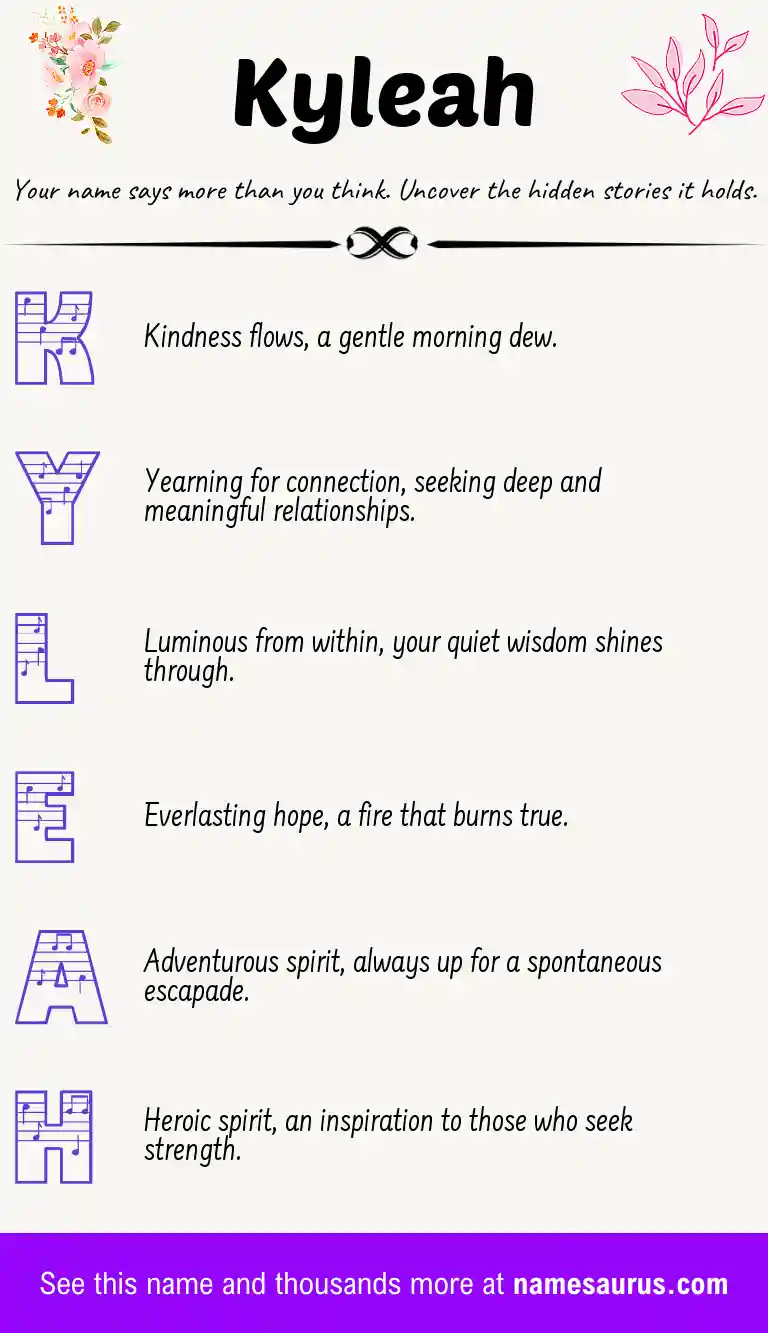 Acrostic poem about Kyleah.