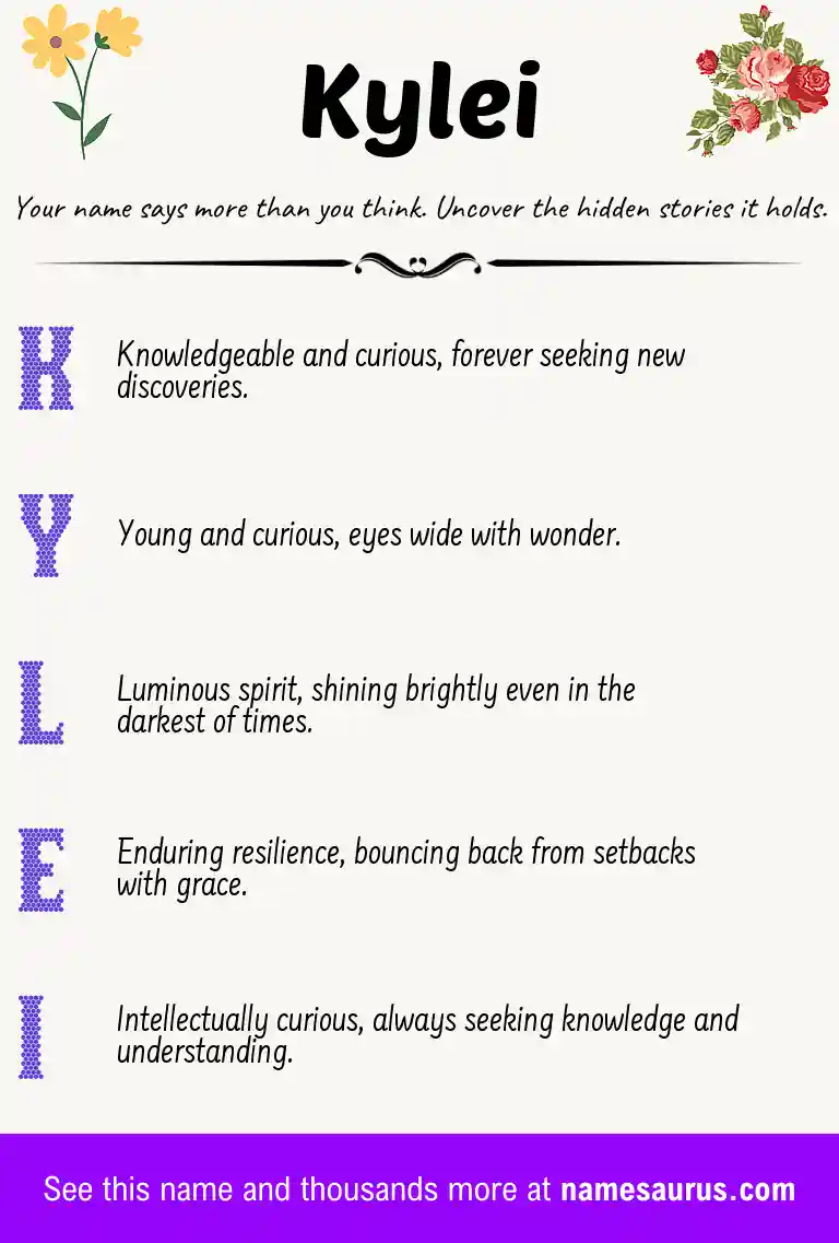 Acrostic poem about Kylei.