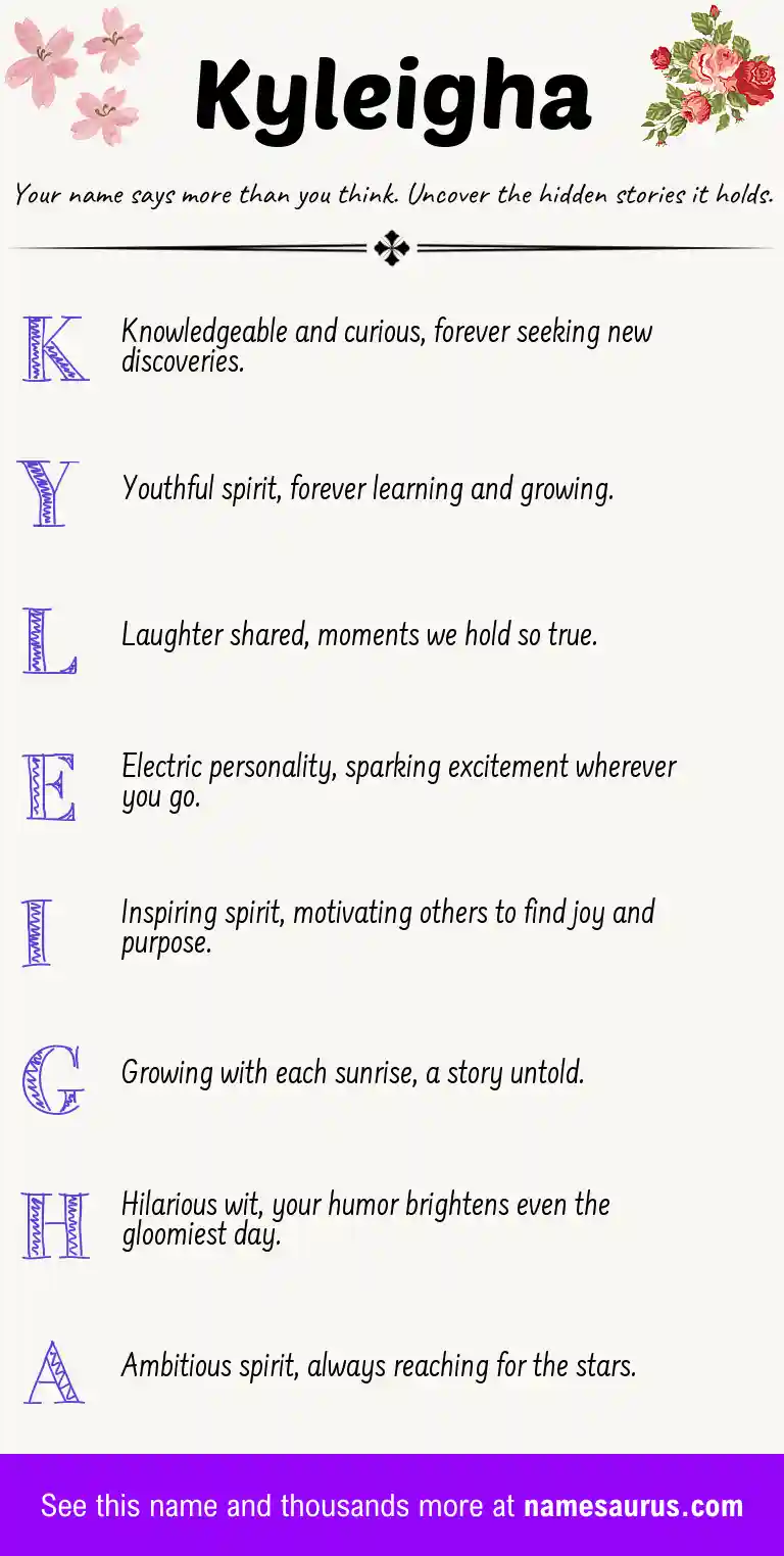 Acrostic poem about Kyleigha.