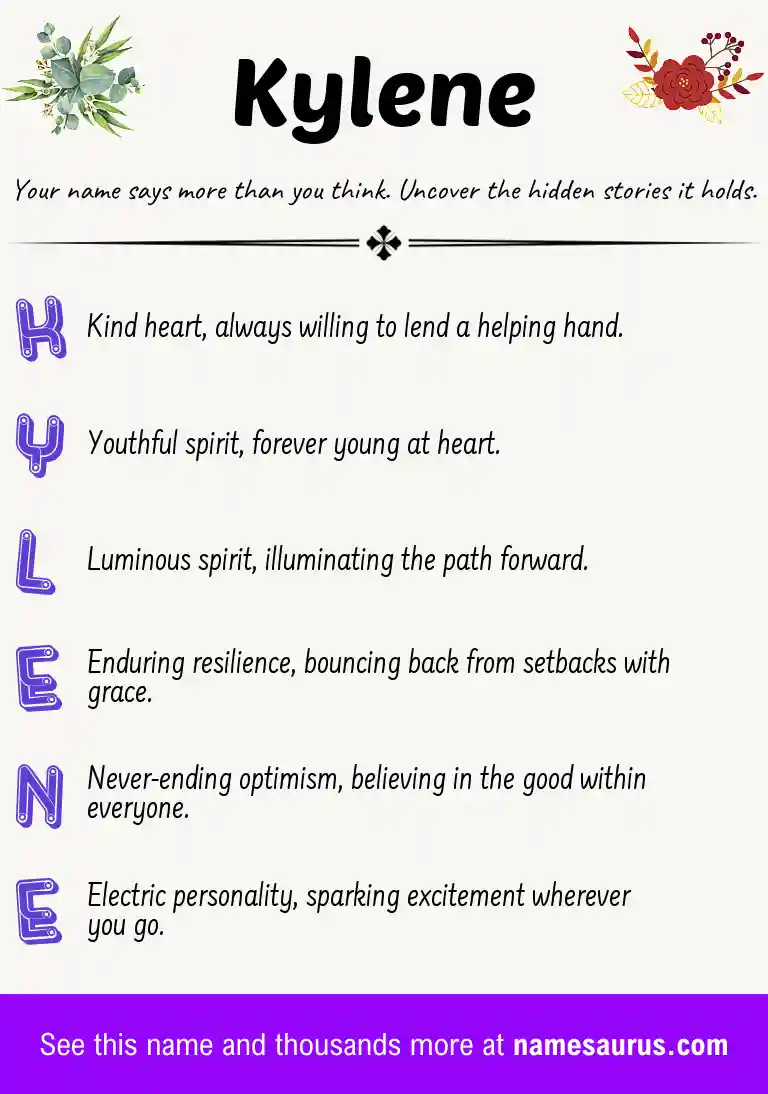 Acrostic poem about Kylene.