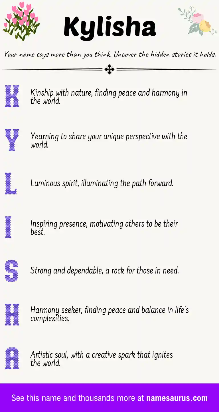 Acrostic poem about Kylisha.