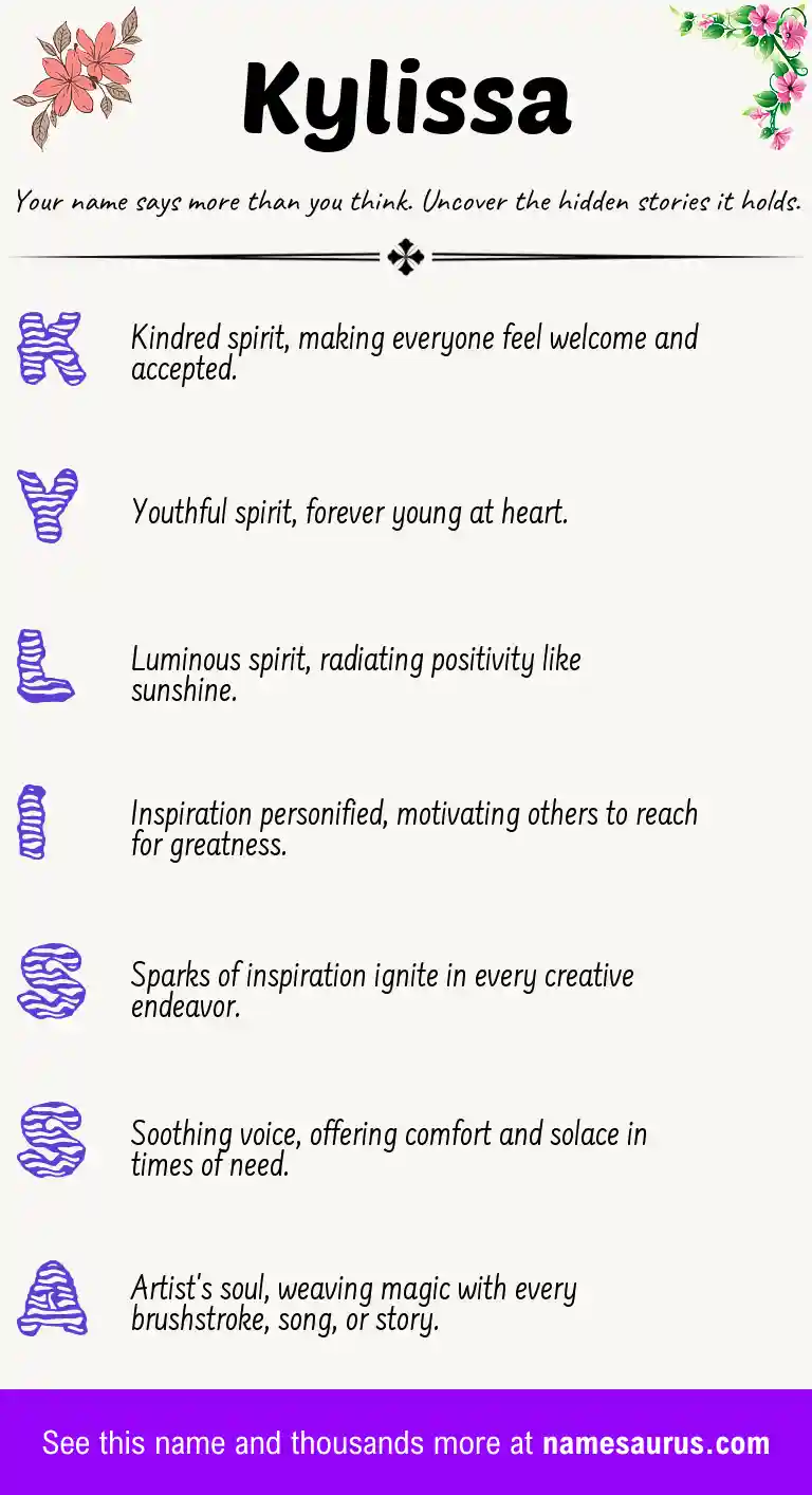 Acrostic poem about Kylissa.