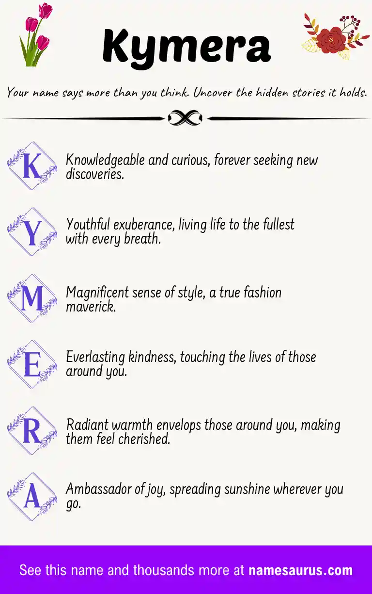 Acrostic poem about Kymera.