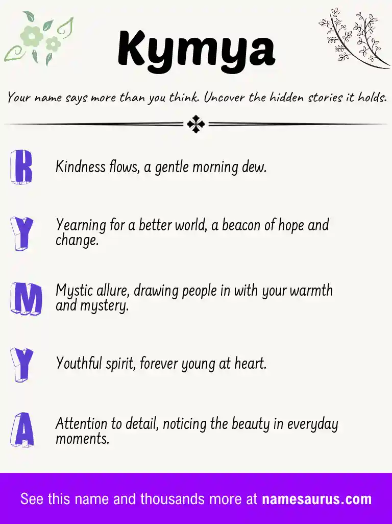Acrostic poem about Kymya.