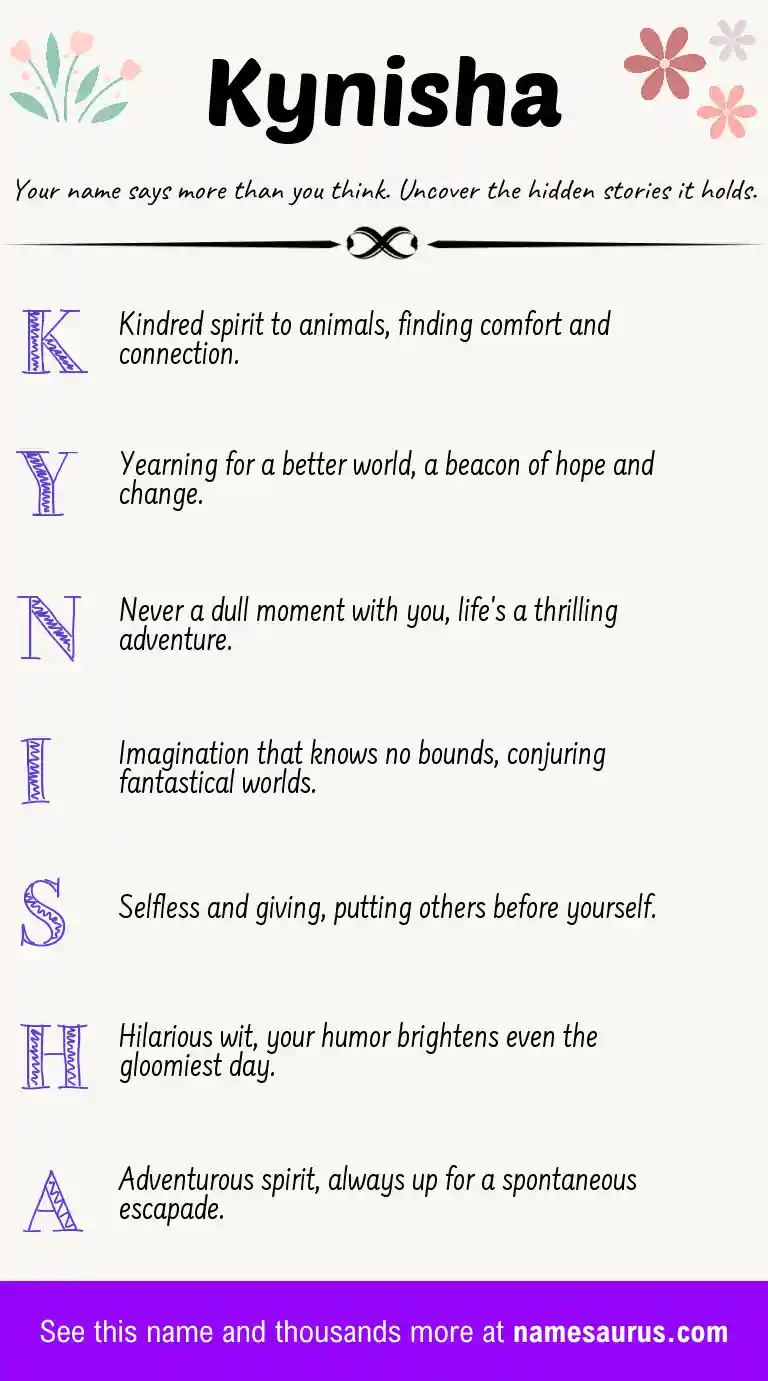 Acrostic poem about Kynisha.