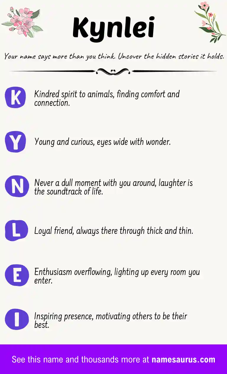 Acrostic poem about Kynlei.