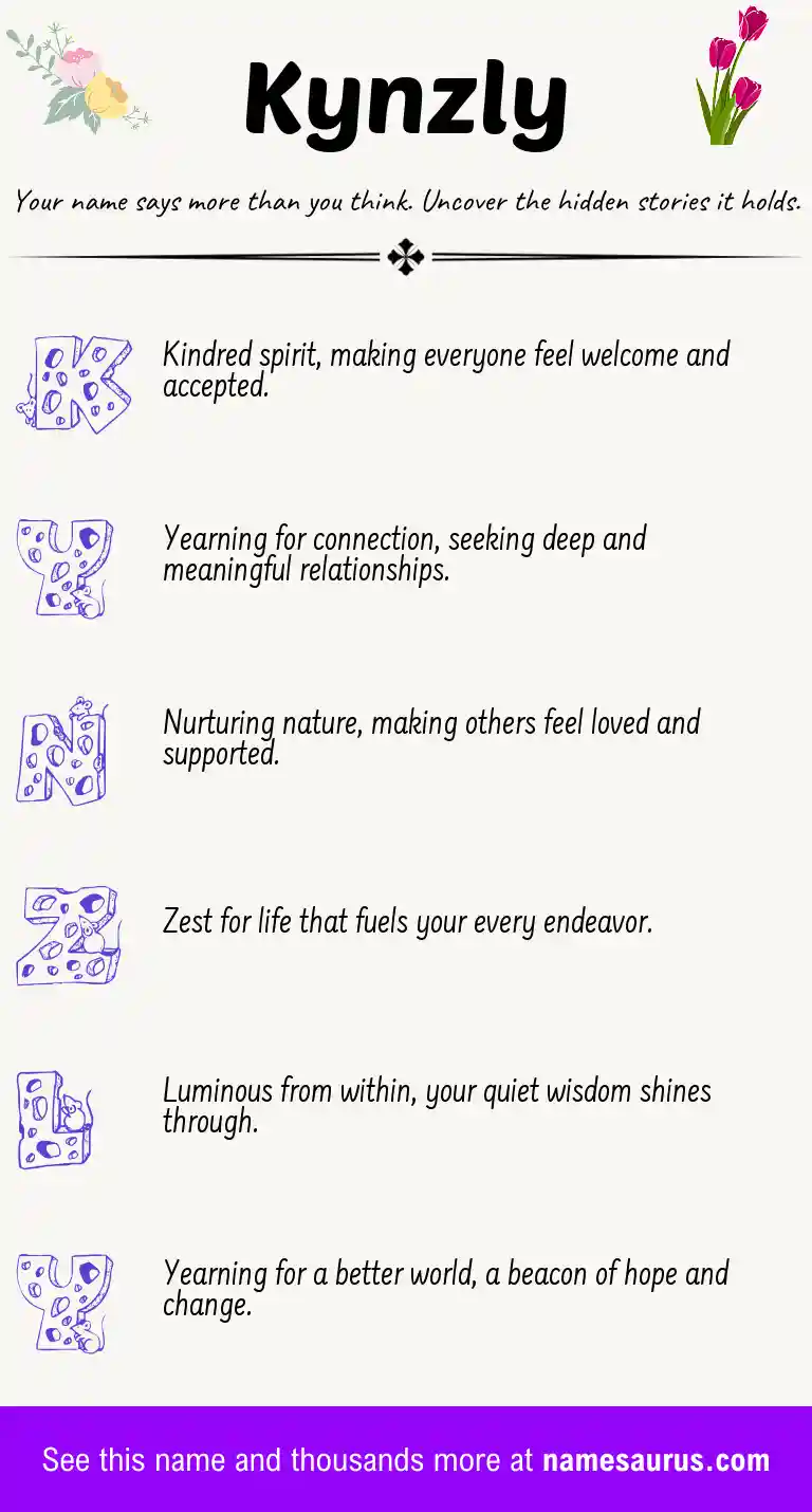Acrostic poem about Kynzly.