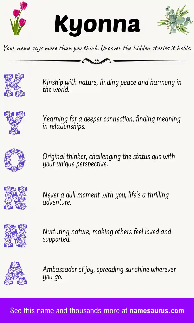 Acrostic poem about Kyonna.